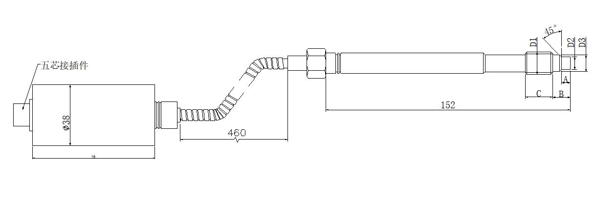 PT123高温熔体黄瓜软件下载传感器尺寸图 PT123高温熔体黄瓜软件下载传感器尺寸图